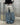 Denim ballon pants