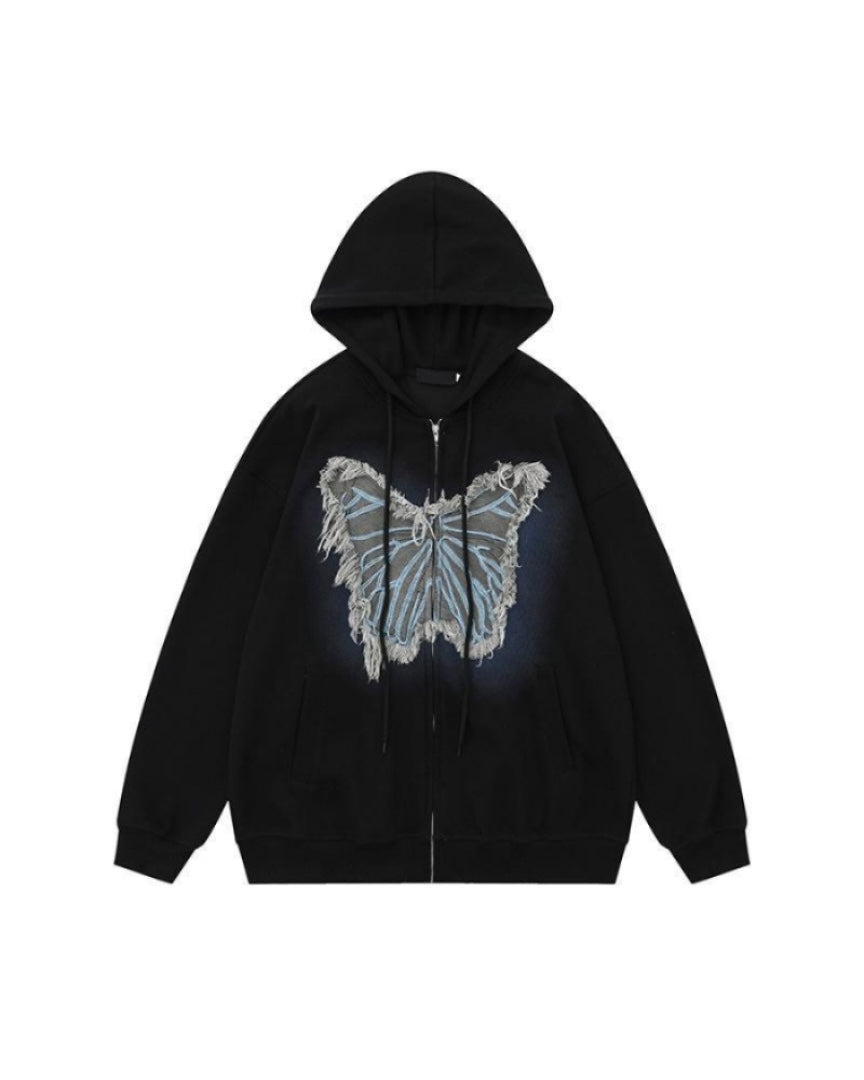 Butterfly zip hoodie